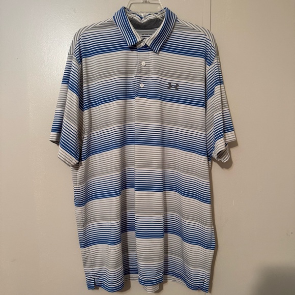 Under Armour Other - Under Armour Men’s Loose HeatGear Striped Polo